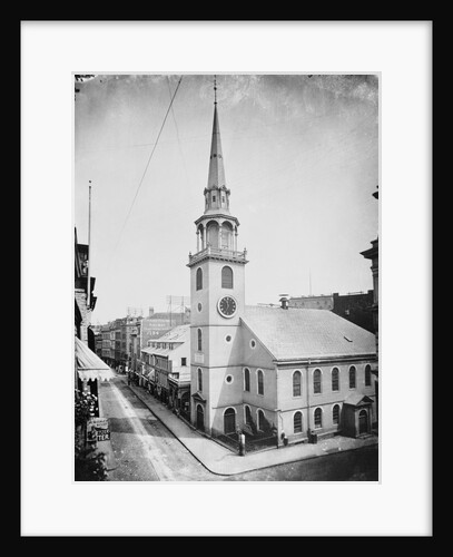 Exterior of Church and Adjoining Buildings on Milk Street by Anonymous