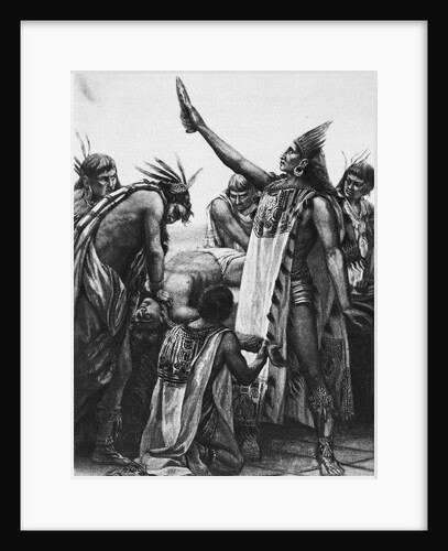 Human Sacrifice of the Aztecs by Anonymous