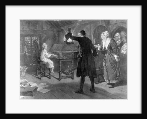 Young George Handel Playing the Cembalo by Anonymous