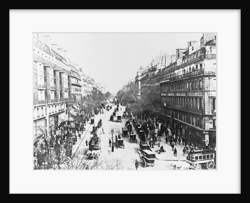 View of Montmarte Boulevard in Paris by Anonymous