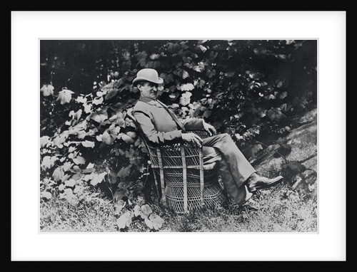 Author Francis Parkman Reclining Outdoors by Anonymous