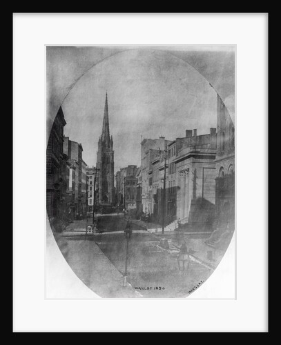 Wall Street Looking Toward Broadway in New York by Anonymous