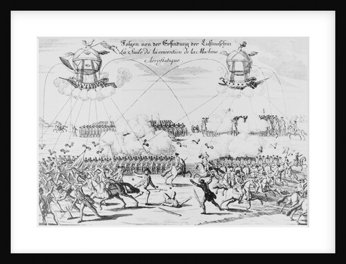 Illustration of Imaginary Use of Armed Balloons by Anonymous