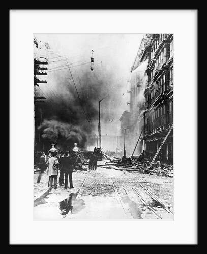 Baldwin Hotel Fire, 1898 by Anonymous
