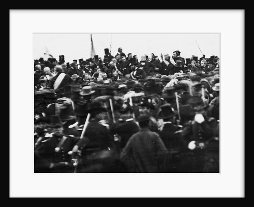 Abraham Lincoln Giving Gettysburg Address by Anonymous