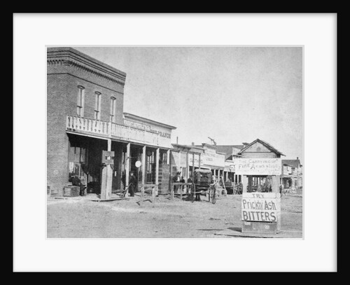 Looking Down Front Street in Dodge City, Kansas by Anonymous