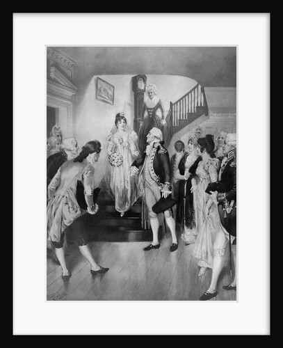 George Washington with Bride Martha Curtis by Anonymous