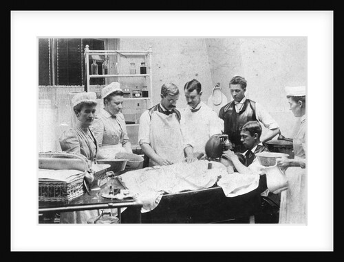 Doctors Administering Anesthesia to a Patient by Anonymous