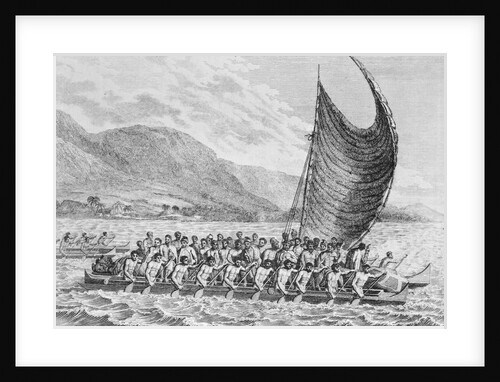 Watercraft Bringing Presents to Captain James Cook by Anonymous