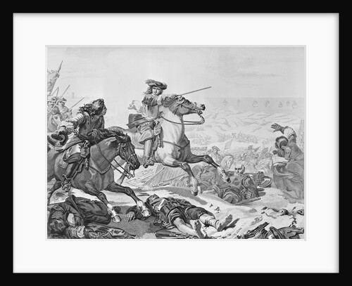 Engraving Depicting Battle of the Dunes by Anonymous