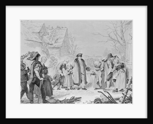 Louis XVI Dispersing Alms to Poor by Anonymous