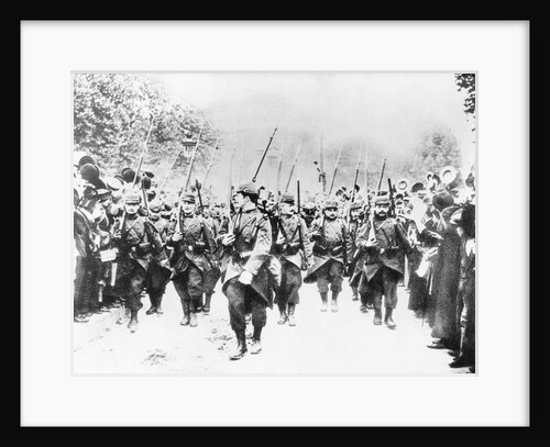 French Soldiers Approaching Front Line by Anonymous