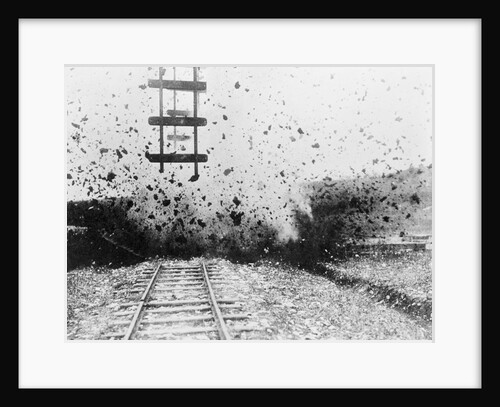 Railroad Destroyed by Gunfire by Anonymous