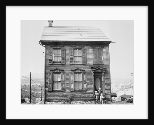 Children Leaving Abandoned House by Anonymous