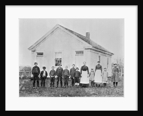 School Teachers Standing with Students by Anonymous