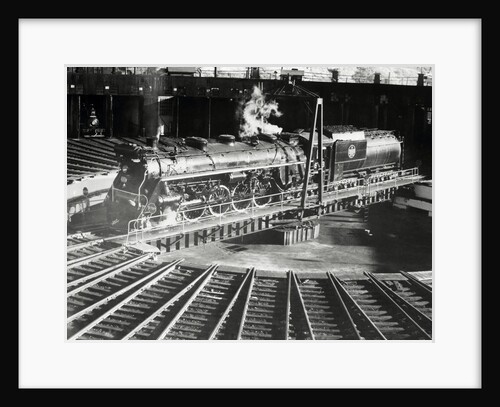 Train Arriving at Switching Station by Anonymous