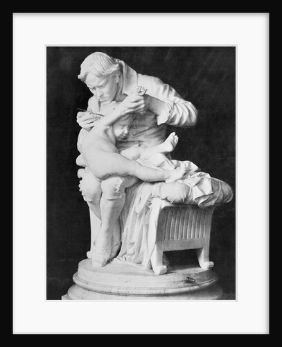 Edward Jenner Injecting Vaccine into His Son by Giulio Monteverde