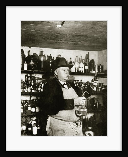 Portrait of Explosives Inventor Turpin in Laboratory by Anonymous