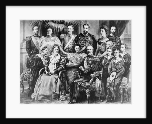King Oscar II with Swedish Royal Family by Anonymous