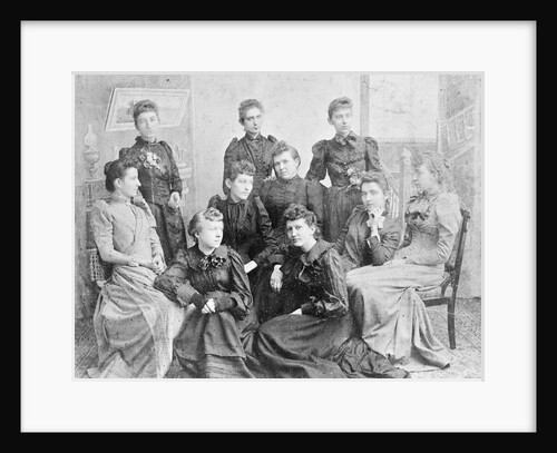 Group of Women Posing in Dresses by Anonymous