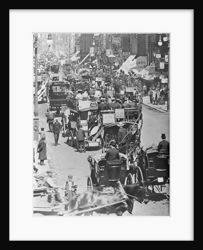 People and Carriages at London Strand by Anonymous