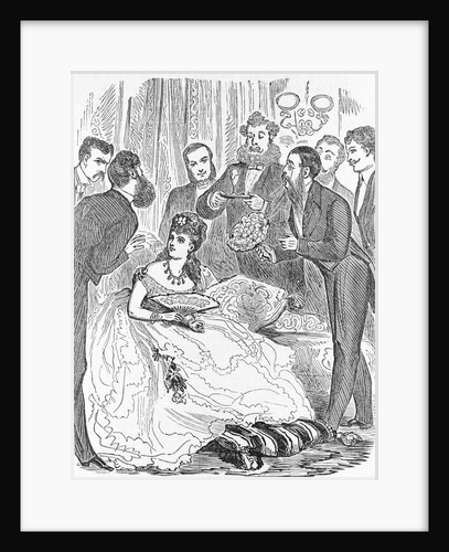 Men Daunting Woman with Gifts by Anonymous