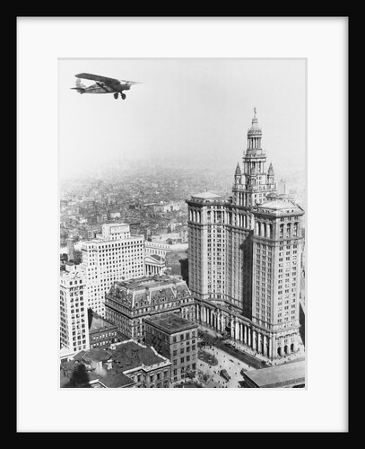 Aircraft Flying over New York by Anonymous
