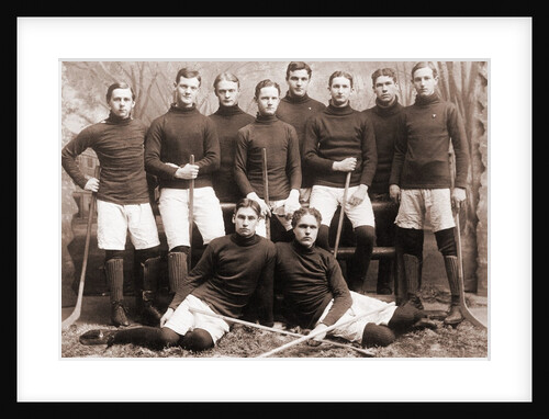 Hockey Team Posing Together by Anonymous