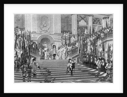 Grande Conde Approaching Louis XIV by Anonymous
