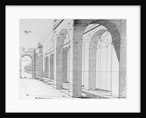 Drawing of Arcade Perspective by Anonymous