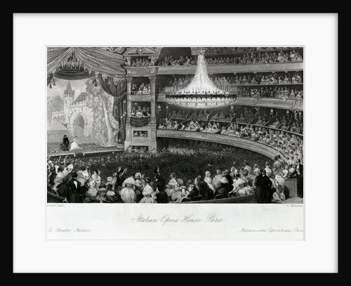 Interior of the Theatre Italien (Ovation of an Actor) by Eugene Lami