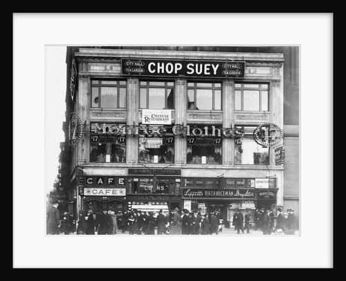 Advertisement Signs Covering Building by Anonymous