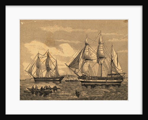 Engraving of HMS Erebus and HMS Terror by Anonymous