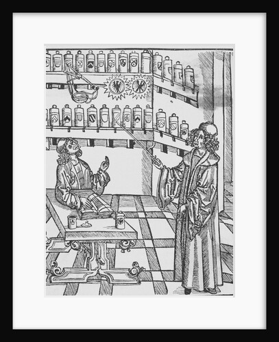 Illustration Depicting Doctor and Apothecary by Anonymous