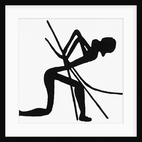 Profile Cave Drawing of an Archer by Anonymous