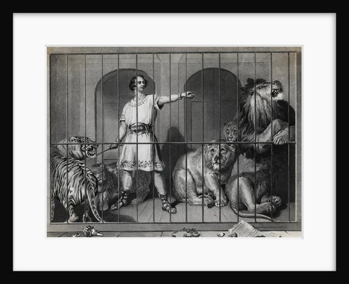 Man Taming Lions by Anonymous