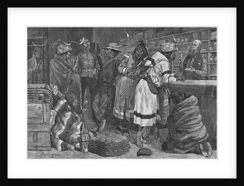 Scene in Hudson Bay Trading Store by Anonymous