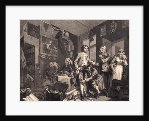 The Young Heir Taking Possession from the Series A Rake's Progress by William Hogarth