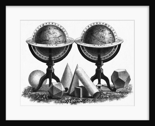 Earth Globe Designs with Various Shapes at the Base by Anonymous