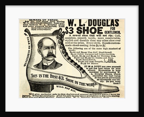 Advertisement for Douglas Shoes by Anonymous