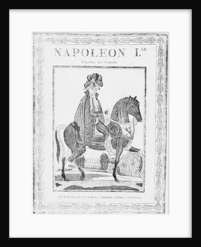 Illustration of Napoleon I on a Horse by Anonymous