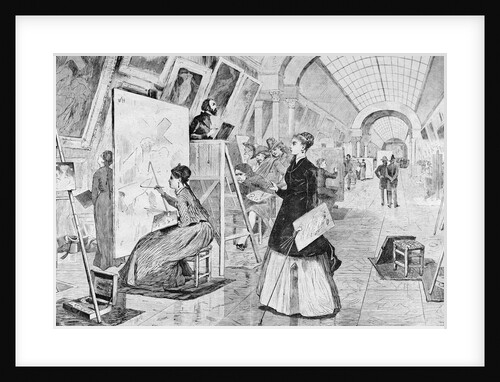 Students Copying Art in the Louvre by Anonymous