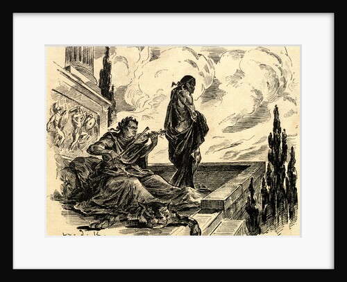 Nero and Accomplice on Balcony by Anonymous
