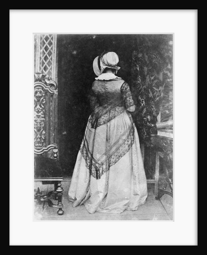 Rear View of Victorian Woman by Anonymous