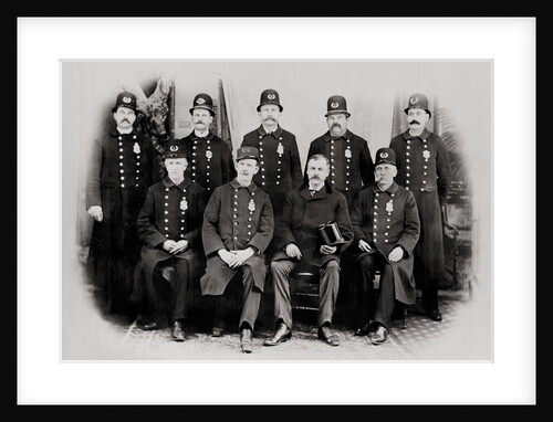 Police Officers Posing Together by Anonymous