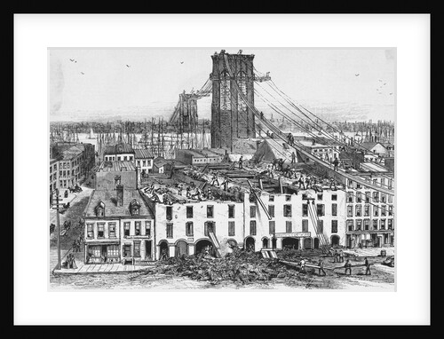 Workers Tearing Down Buildings on Water Street by Anonymous