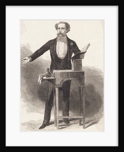 Charles Dickens Giving a Reading by Anonymous