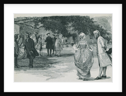 Townsmen Walking to Church by Anonymous