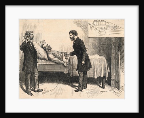Alexander Graham Bell Trying to Locate Bullet in President Garfield by Anonymous