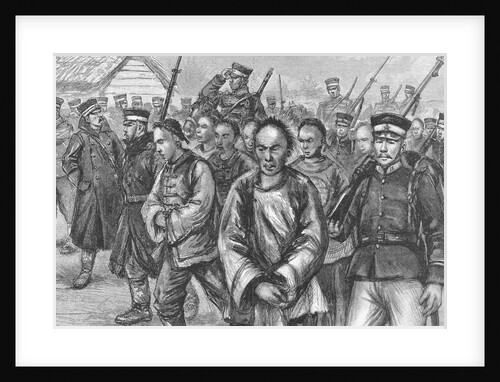 Japanese Troops Leading Chinese Prisoners by Anonymous